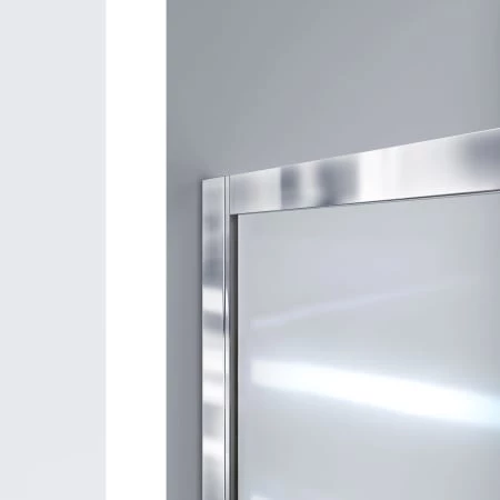 DreamLine Infinity-Z 74-3/4" High x 60" Wide 34" Deep Sliding Framed Shower Door with Clear Glass, SlimeLine Shower Base Kit, and Right Drain - Image 4