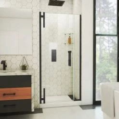 DreamLine Ascend 32" - 33" W x 72" H Frameless Pivot Shower Door