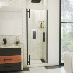 DreamLine Ascend 33-1/4" - 34" W x 72" H Frameless Pivot Shower Door