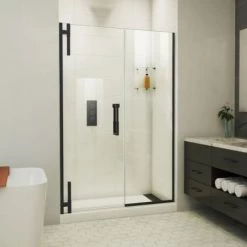 DreamLine Ascend 48" - 49" W x 72" H Frameless Pivot Shower Door