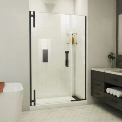 DreamLine Ascend 48" - 49" W x 72" H Frameless Pivot Shower Door