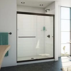 DreamLine Alliance Pro ML 70-1/2" High x 60" Wide Sliding Semi Frameless Shower Door with Clear Glass