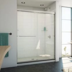 DreamLine Alliance Pro ML 74-1/2" High x 60" Wide Sliding Semi Frameless Shower Door with Clear Glass