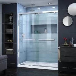 DreamLine Encore 50-54" W x 76" H Semi-Frameless Bypass Sliding Shower Door