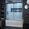 DreamLine Encore 56-60" W x 58" H Semi-Frameless Bypass Sliding Tub Door