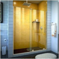 DreamLine Mirage-Z 72" High x 54" Wide Sliding Frameless Shower Door with Clear Glass