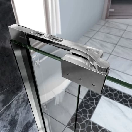 DreamLine Allure 73" High x 33" Wide Pivot Frameless Shower Door with Clear Glass - Image 3