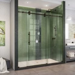 DreamLine Enigma-XO 68-72" W x 76" H Fully Frameless Sliding Shower Door